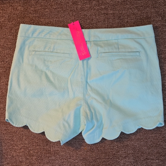 Lilly Pulitzer Buttercup Stretch Shorts, Resort Aqua - Picture 4 of 4